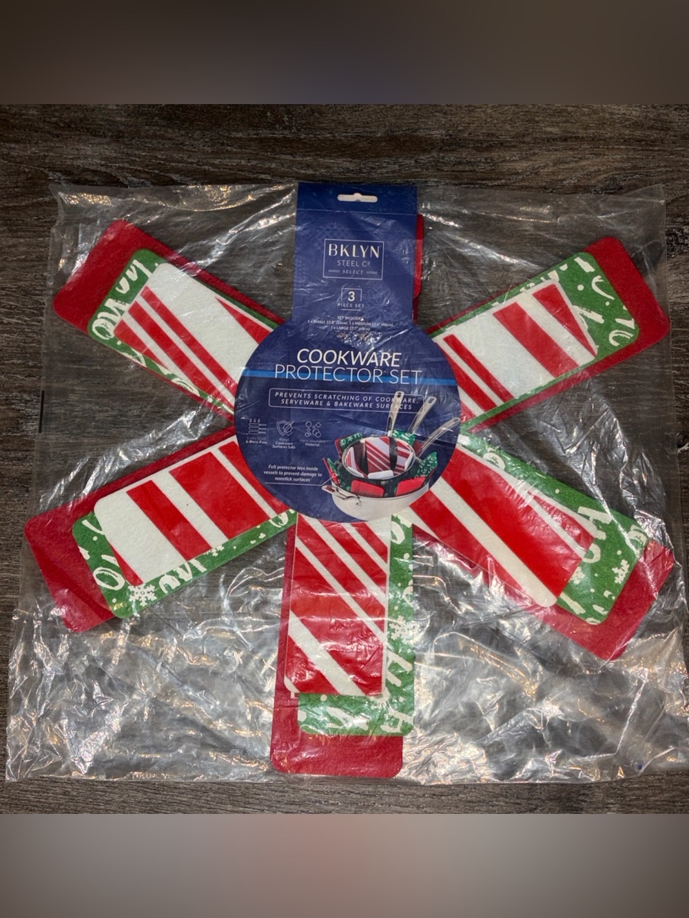 Cookware Scratch Protector Set Holiday Felt Prevent Damage On Bakeware Serveware